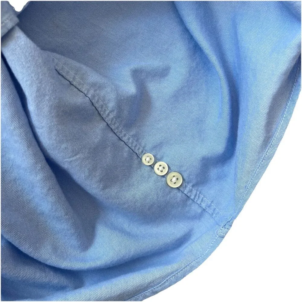 Polo Ralph Lauren Men's Light Blue Oxford Button Down Shirt Pony 4X 4XB Big Tall